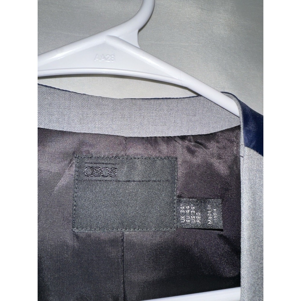 NWT Asos Suit Vest Mens 34 Chest Gray Button Up - Picture 4 of 8